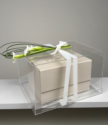 علبة القرآن الكريم من الجلد - كريمي