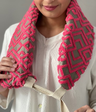 HOTBAG EMBROIDERED - PINK