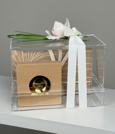 علبة هدية - سجادة ومبخر بيج