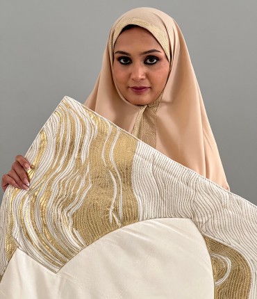 VELVET PRAYER SET - CREAM 