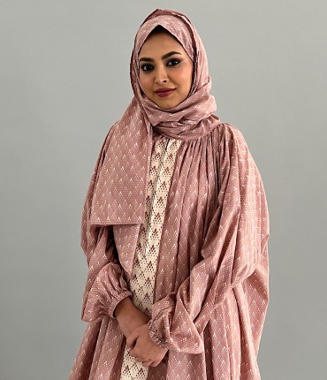 SCARF PRAYER GOWN - PINK 