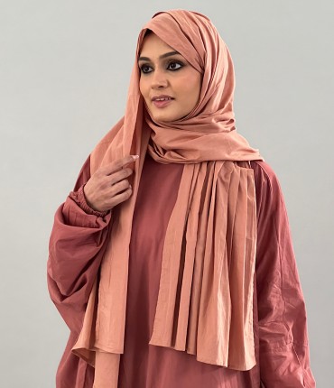 SCARF PRAYER GOWN - PEACH 