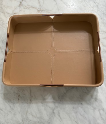 SMALL RECTANGULAR TRAY - BEIGE