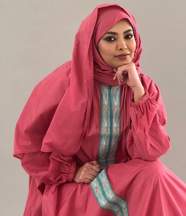 SCARF PRAYER GOWN - PINK 