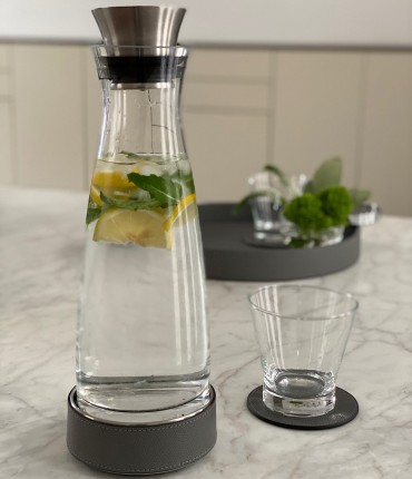 CARAFE WITH THERMAL BASE - DARK GRAY 