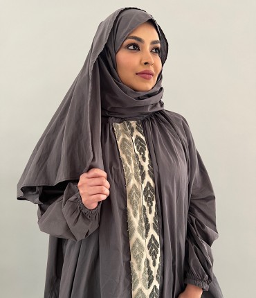 SCARF PRAYER GOWN - GRAY 