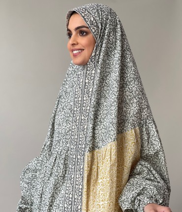 ثوب صلاة - رمادي/ماسترد 
