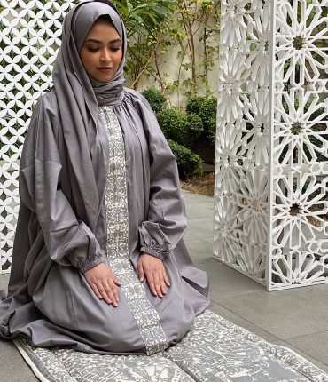 SCARF PRAYER SET - GRAY 