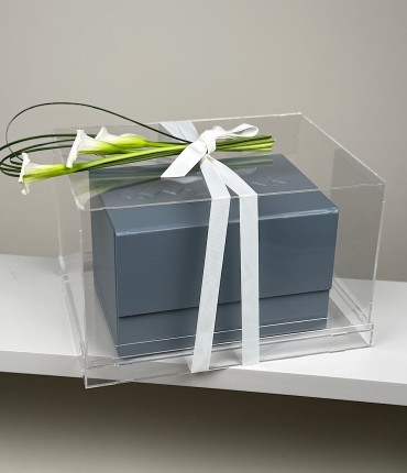 علبة القرآن الكريم من الجلد - أزرق