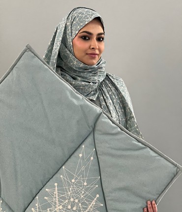 SCARF PRAYER SET -  BLUE 