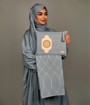 SCARF TRAVEL PRAYER SET - AQUA