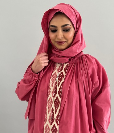 SCARF PRAYER GOWN - PINK 