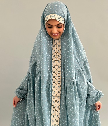 PRAYER GOWN - AQUA 