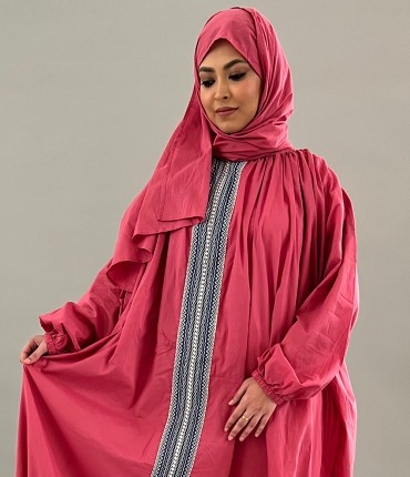 SCARF PRAYER GOWN - PINK 