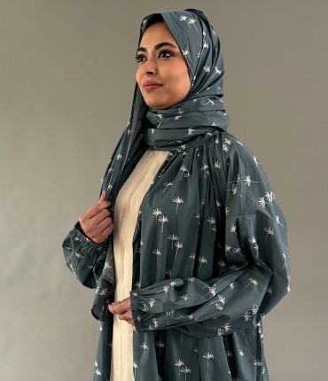 SCARF PRAYER GOWN - DARK TEAL