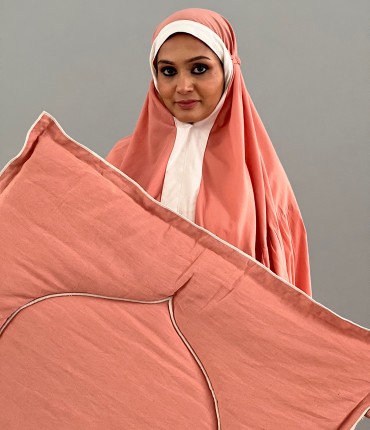 LINEN PRAYER SET - PEACH 