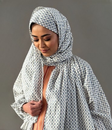ثوب صلاة ملفوف - أزرق