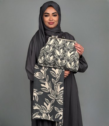 طقم صلاة لف - رمادي داكن