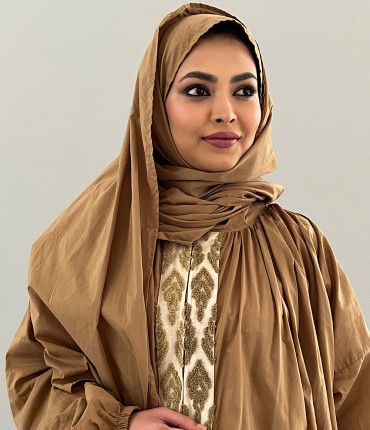 SCARF PRAYER GOWN - BEIGE 