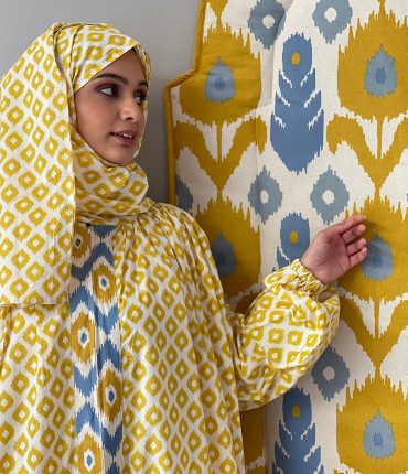 IKAT PRAYER POCKET SET - YELLOW