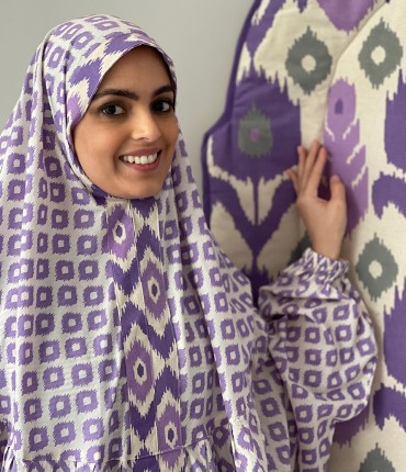 IKAT PRAYER POCKET SET -PURPLE