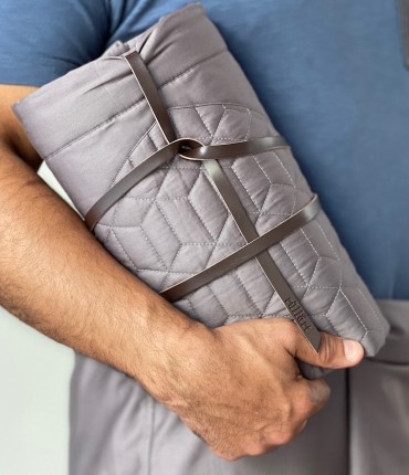 MEN PRAYER RUG - GRAY 