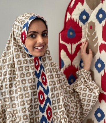 IKAT PRAYER POCKET SET - RED