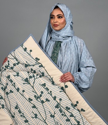 SCARF PRAYER SET - AQUA & DARK TEAL