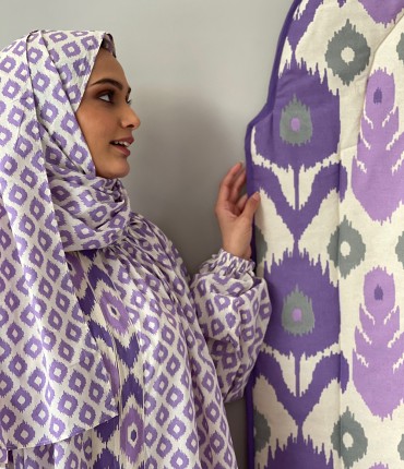 IKAT PRAYER POCKET SET - PURPLE