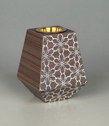 WOODEN MUBKHAR - FLOWER