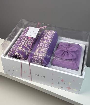GIFT PACKAGE - SCARF - PURPLE