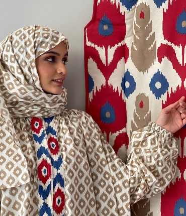 IKAT PRAYER POCKET SET -RED