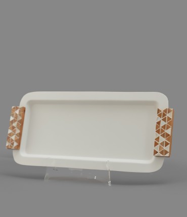 SMALL RECTANGULAR TRAY - CREAM