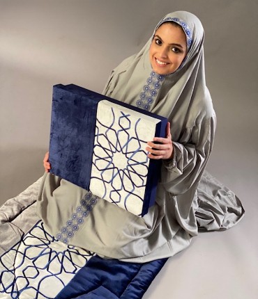 VELVET PRAYER SET - NAVY 